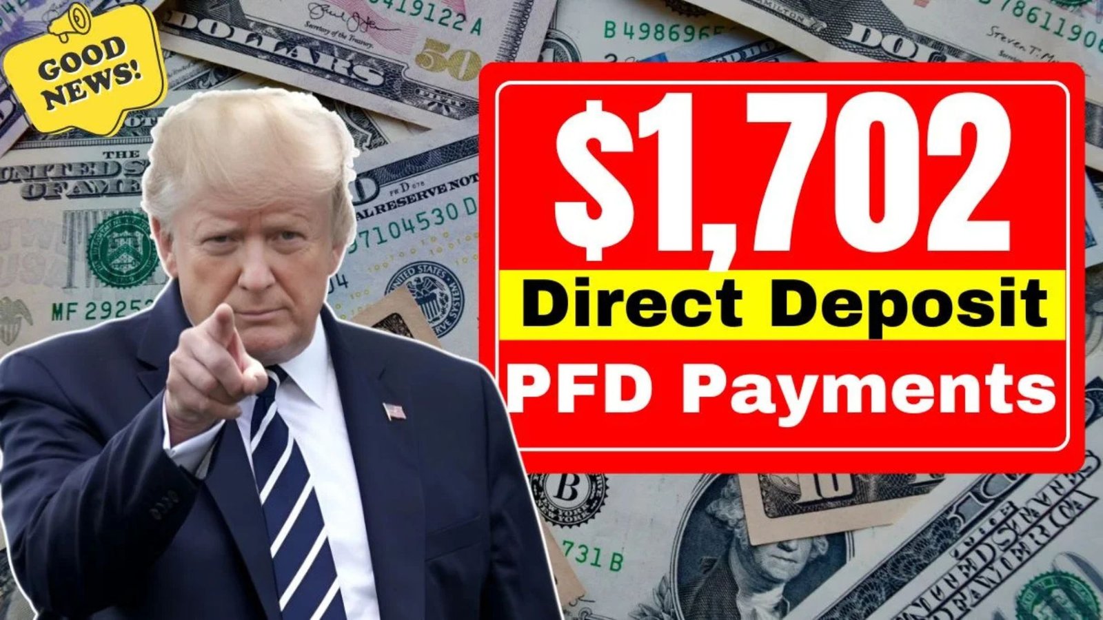 $1,702 Direct Deposit for 2025 PFD Payments